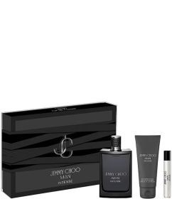 Jimmy Choo Man Intense 3 Pcs Set For Men: 3.3 Eau De Toilette Spray + 0.25 Eau De Toilette Spray + 3.3 Shower Gel