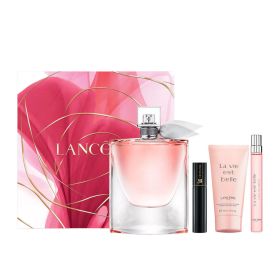 Lancome La Vie Est Belle 4 Pcs Set: 3.4 Eau De Parfum Spray + 0.34 Eau De Parfum Spray + 1.6 Body Lotion + 0.06 Hypnose Mascara 01 Noir Hypnotic