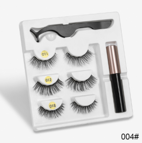 A Pair Of False Eyelashes With Magnets In Fashion (Option: Mixed E)