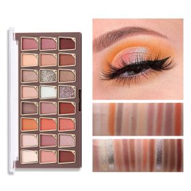 Matte Shimmer Metallic Eyeshadow Pallet Long Lasting Blendable Natural Colors Make Up Eye Shadows Cosmetics (Color: 2)