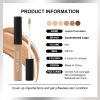 Szvilimz 6 Colors Vegan Long Lasting Moisturizing High Concealer